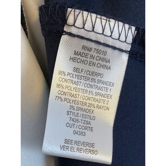 City Studios Dress Juniors Size S Navy Blue White Striped Skater Cocktail Dress - Picture 7 of 9